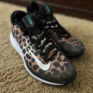 Nike court shoes cheetah print size 7